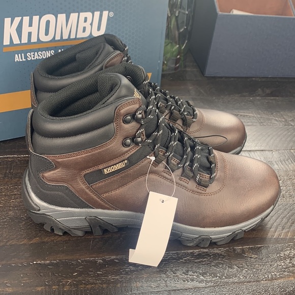 NWT Khombu Mens Lincoln Work boot Brown - Picture 3 of 5